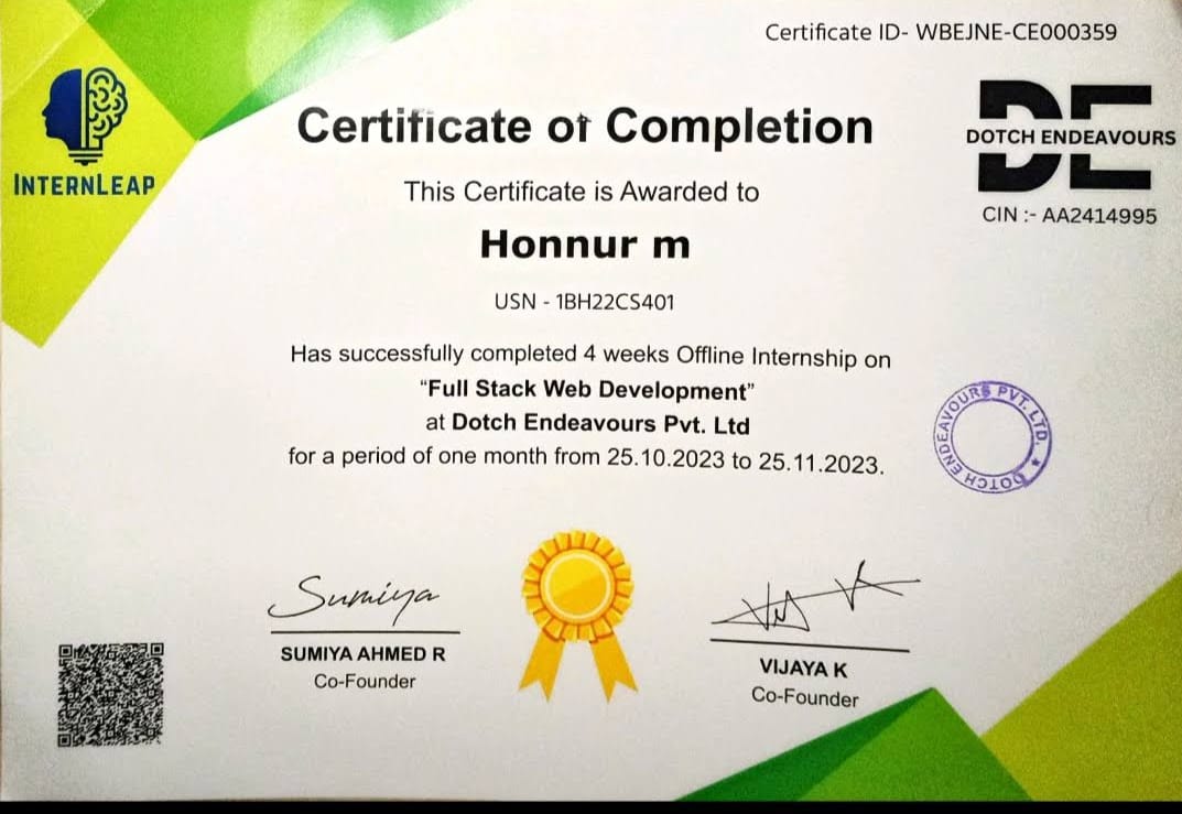 Web Development Certificate